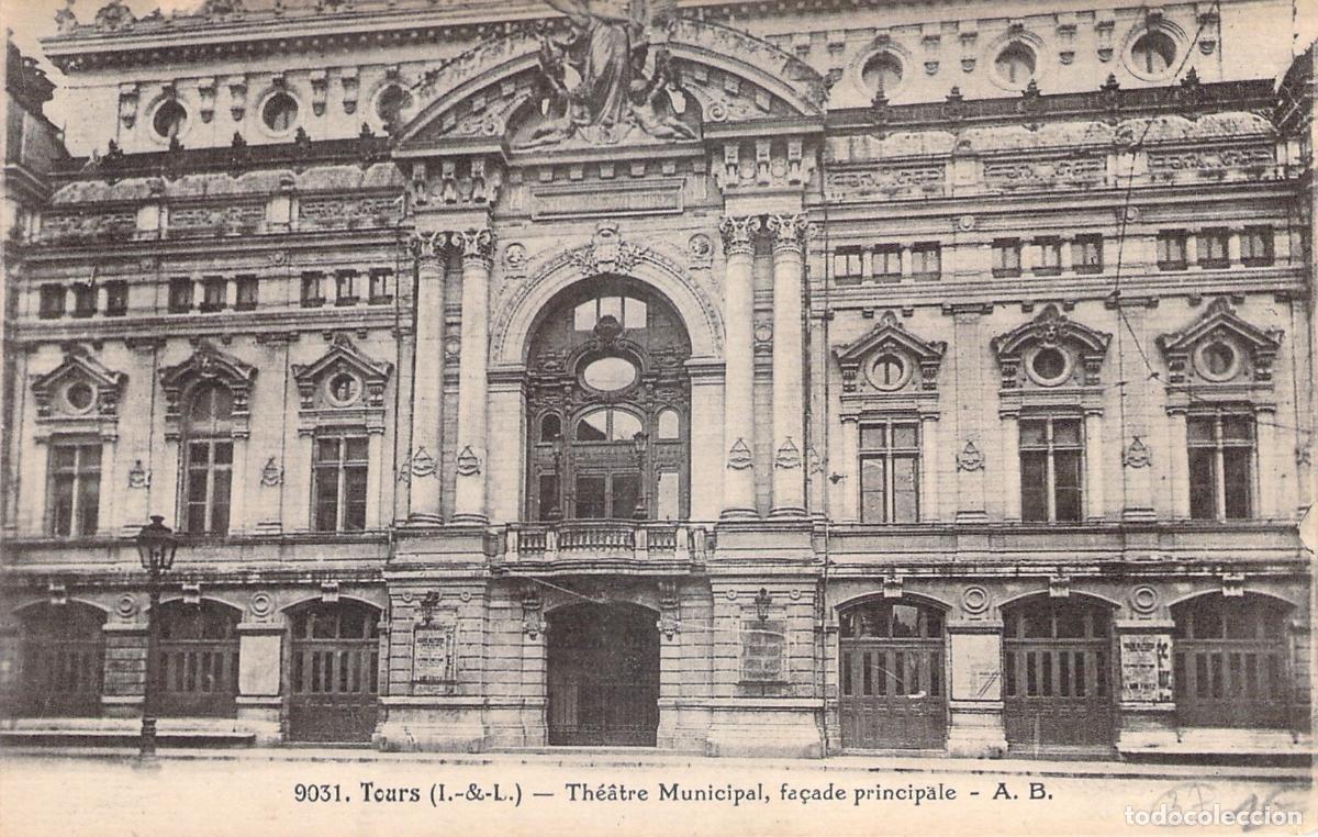 Postkarten: Postal del Grand Th&eacute;&acirc;tre de Tours, Francia