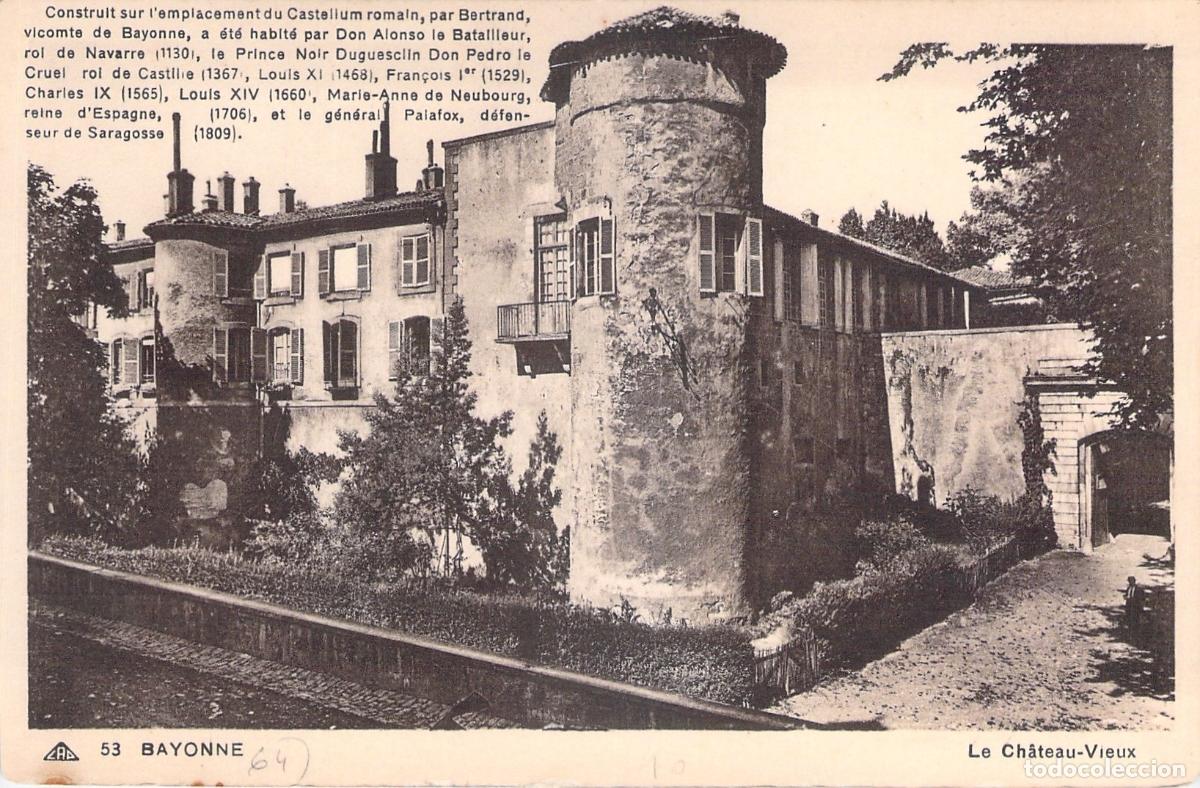 Postkarten: Postal del Ch&acirc;teau-Vieux en Bayonne Francia