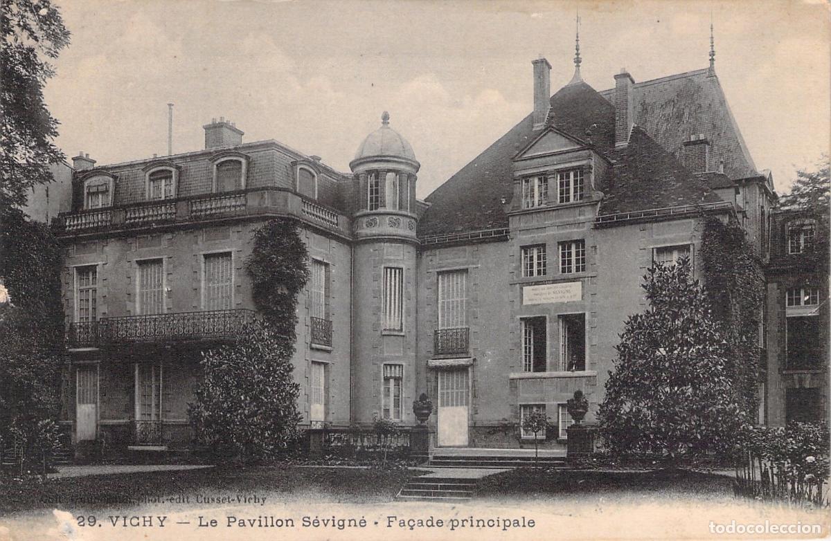 Postkarten: Postal de Vichy Pavillon S&eacute;vign&eacute; Fachada Principal