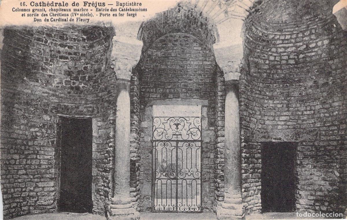 Postkarten: Postal del Baptisterio de la Catedral de Fr&eacute;jus, Francia