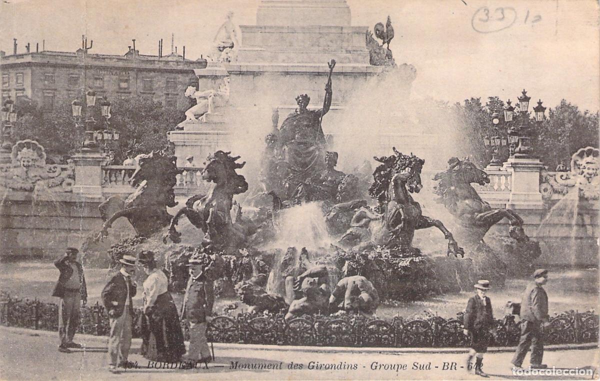 Postkarten: Postal de Bordeaux Monumento a los Girondinos Francia