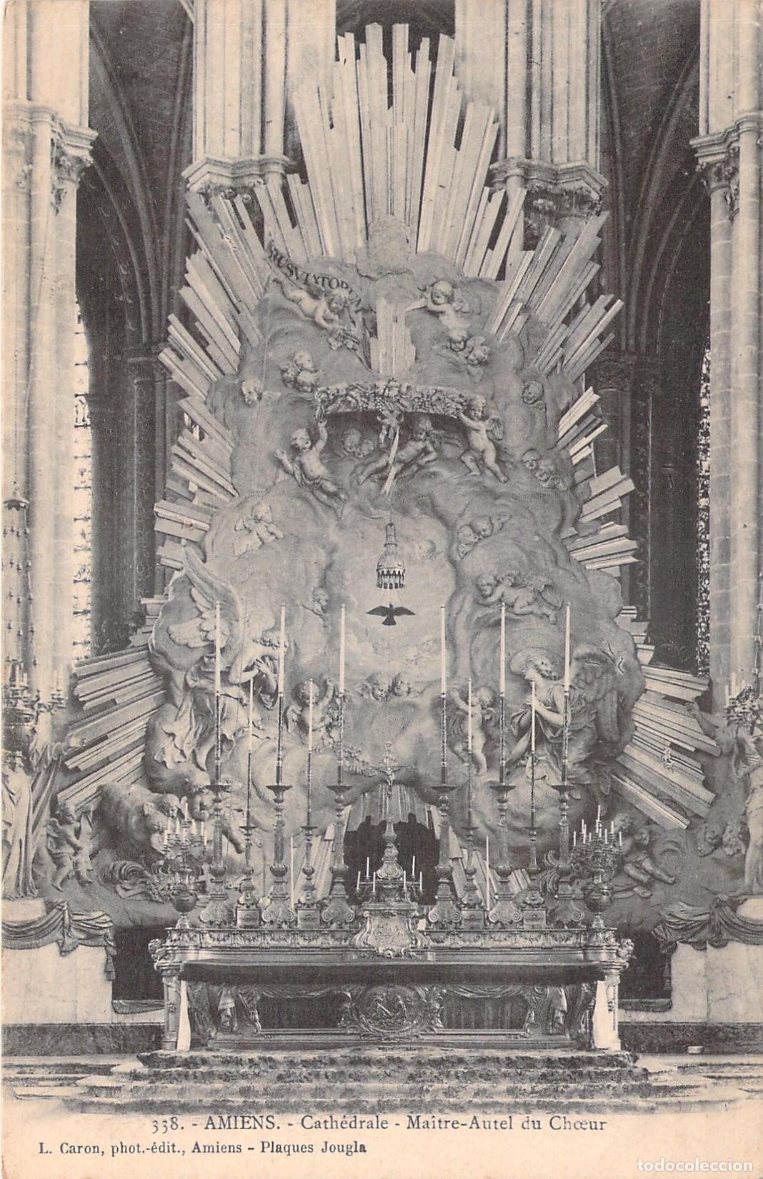 Postkarten: Postal de la Catedral de Amiens Altar Mayor