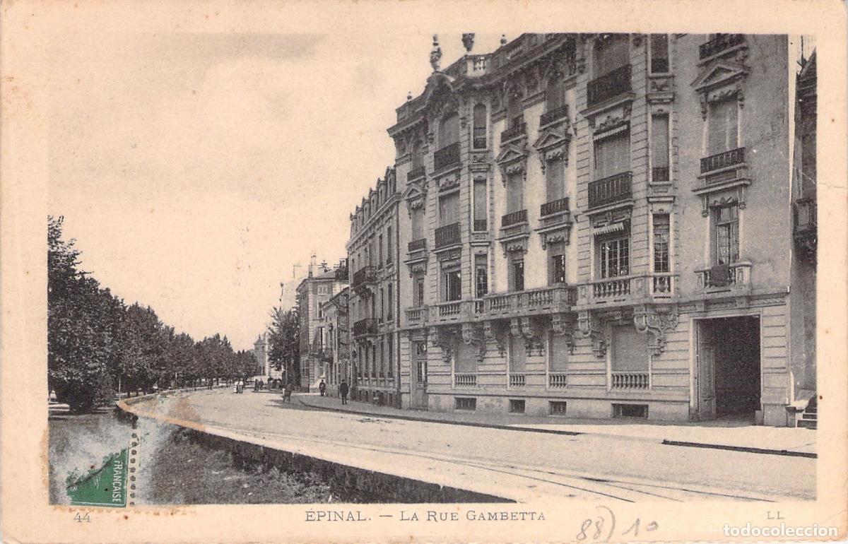 Postkarten: Postal de la Rue Gambetta en Epinal, Francia