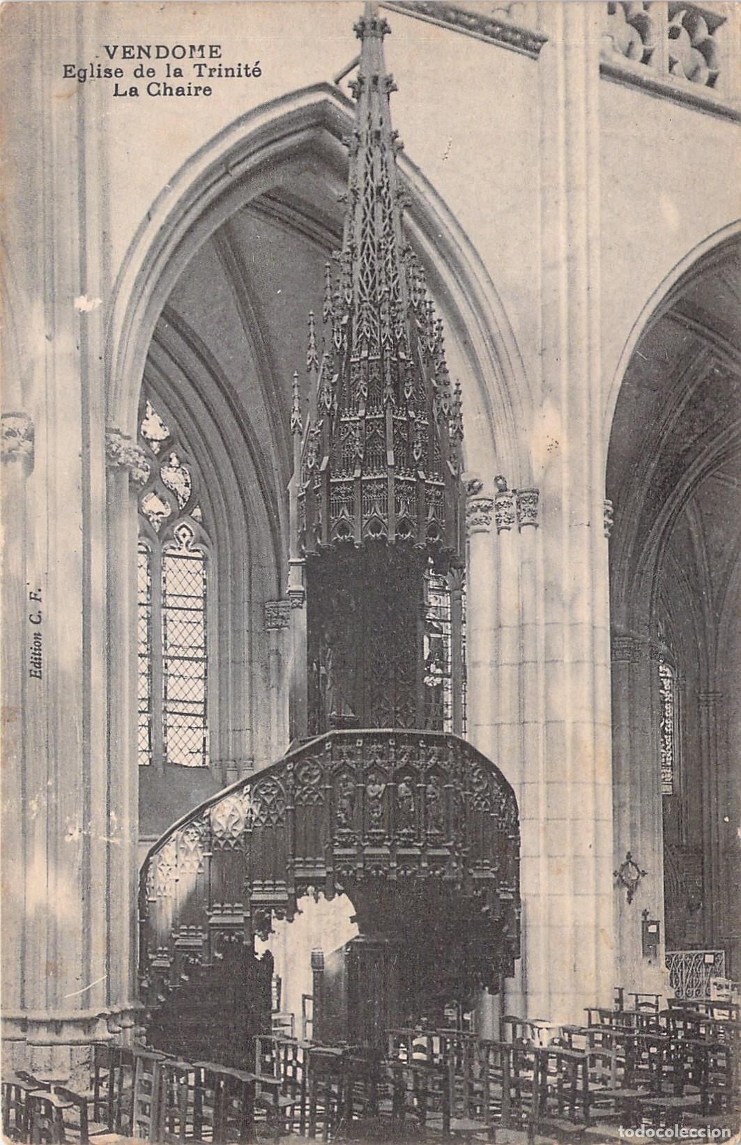 Postales: Postal de Vendome Eglise de la Trinite La Chaire - Foto 1