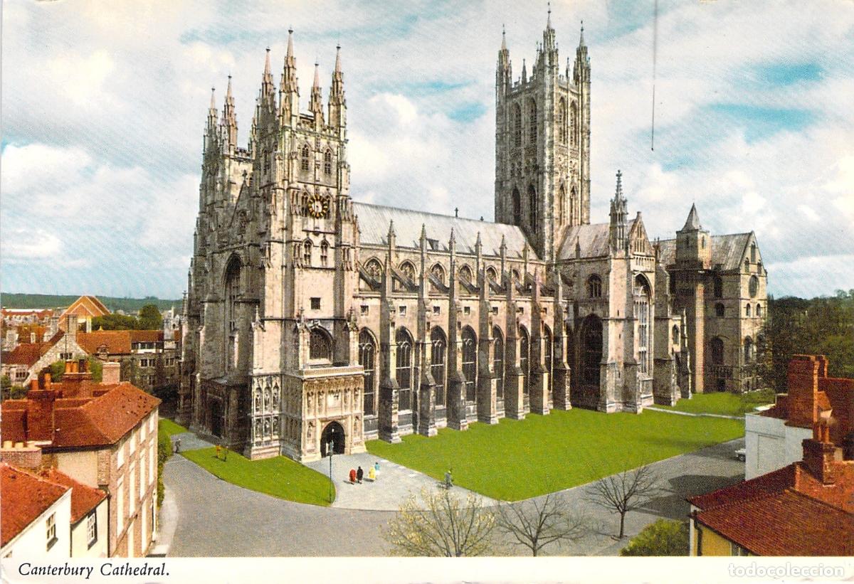 Postkarten: Postal de la Catedral de Canterbury en Inglaterra