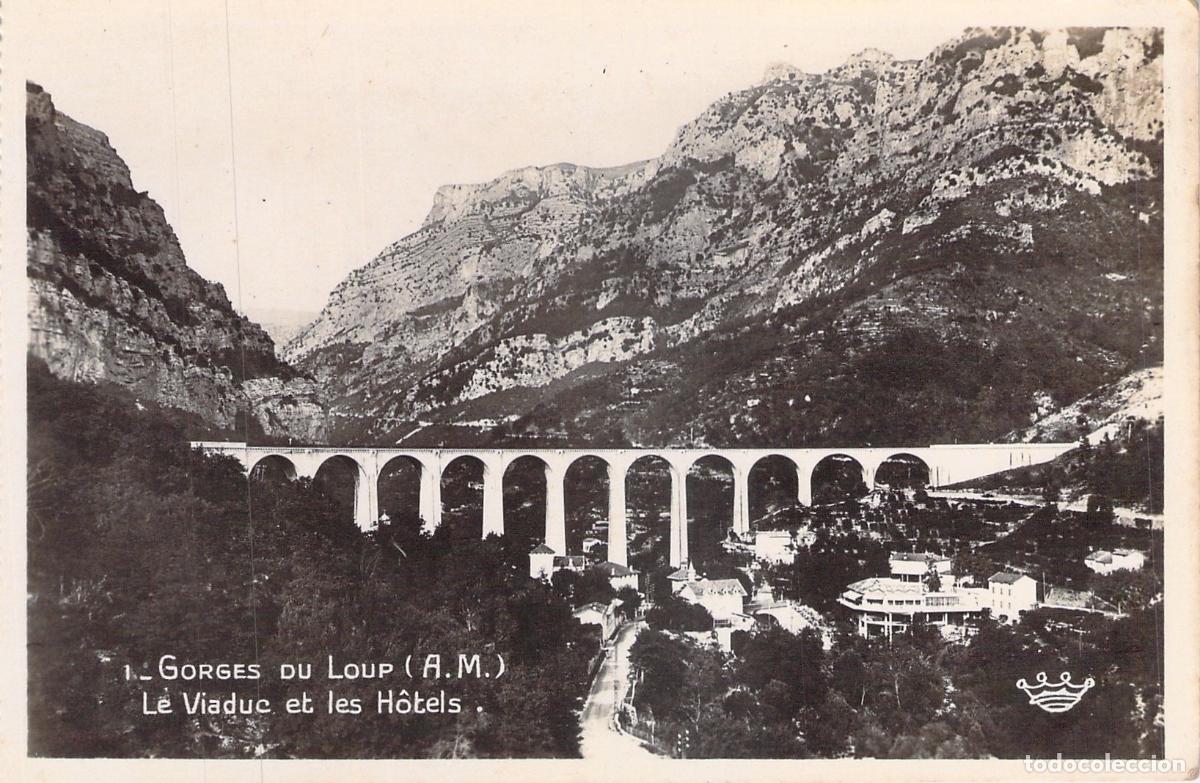 Postkarten: Postal de Gorges du Loup y su Viaducto en Francia
