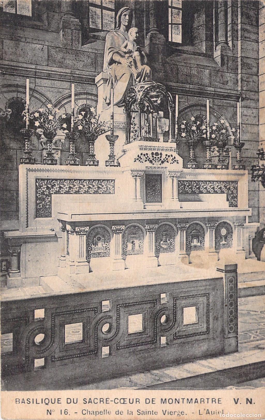 Cartes Postales: Postal de la Capilla de la Virgen en la Bas&iacute;lica del Sacr&eacute;-C&oelig;ur, Par&iacute;s