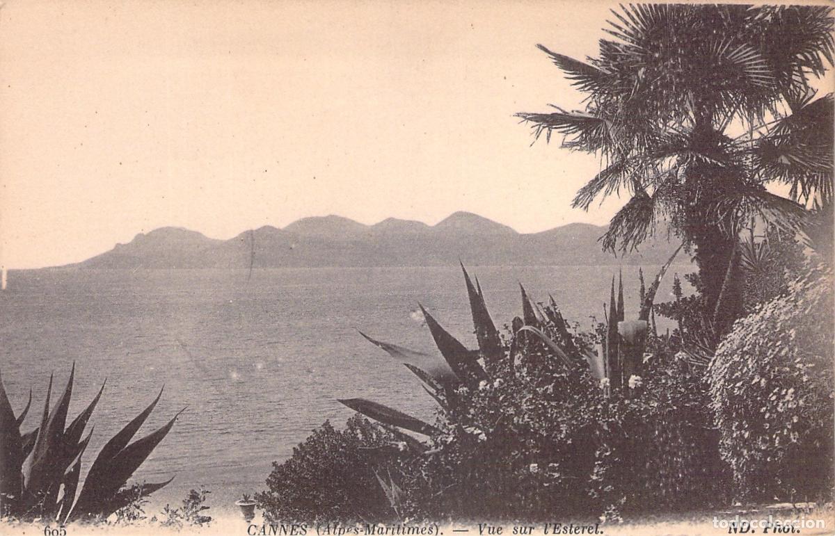 Cartes Postales: Postal de Cannes con vista al macizo del Esterel
