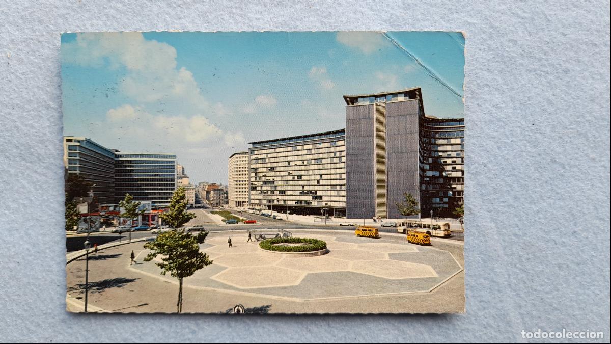 Postcards: Bruselas. Plaza Schuman. Complejo del Mercado Com&uacute;n.