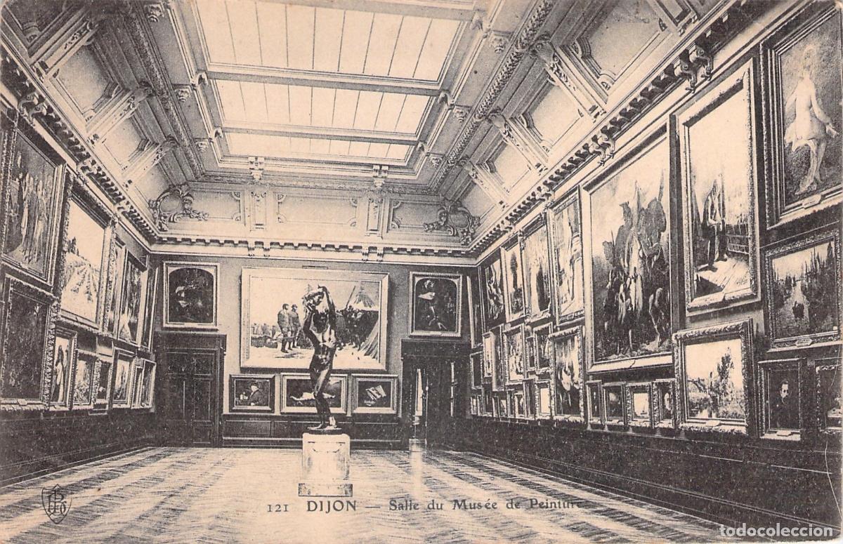 Postais: Postal de la Sala del Museo de Pintura en Dijon Francia