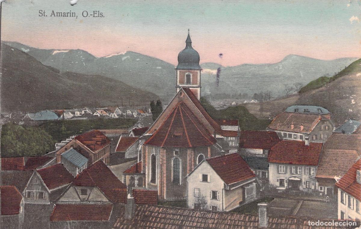 Postais: Postal de Saint-Amarin en la regi&oacute;n de Alsacia, Francia