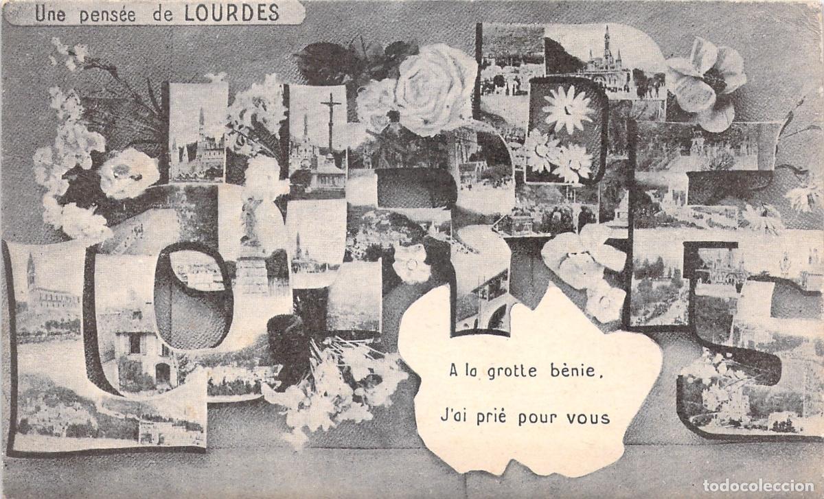 Postais: Postal de Lourdes, recuerdo del santuario en Francia