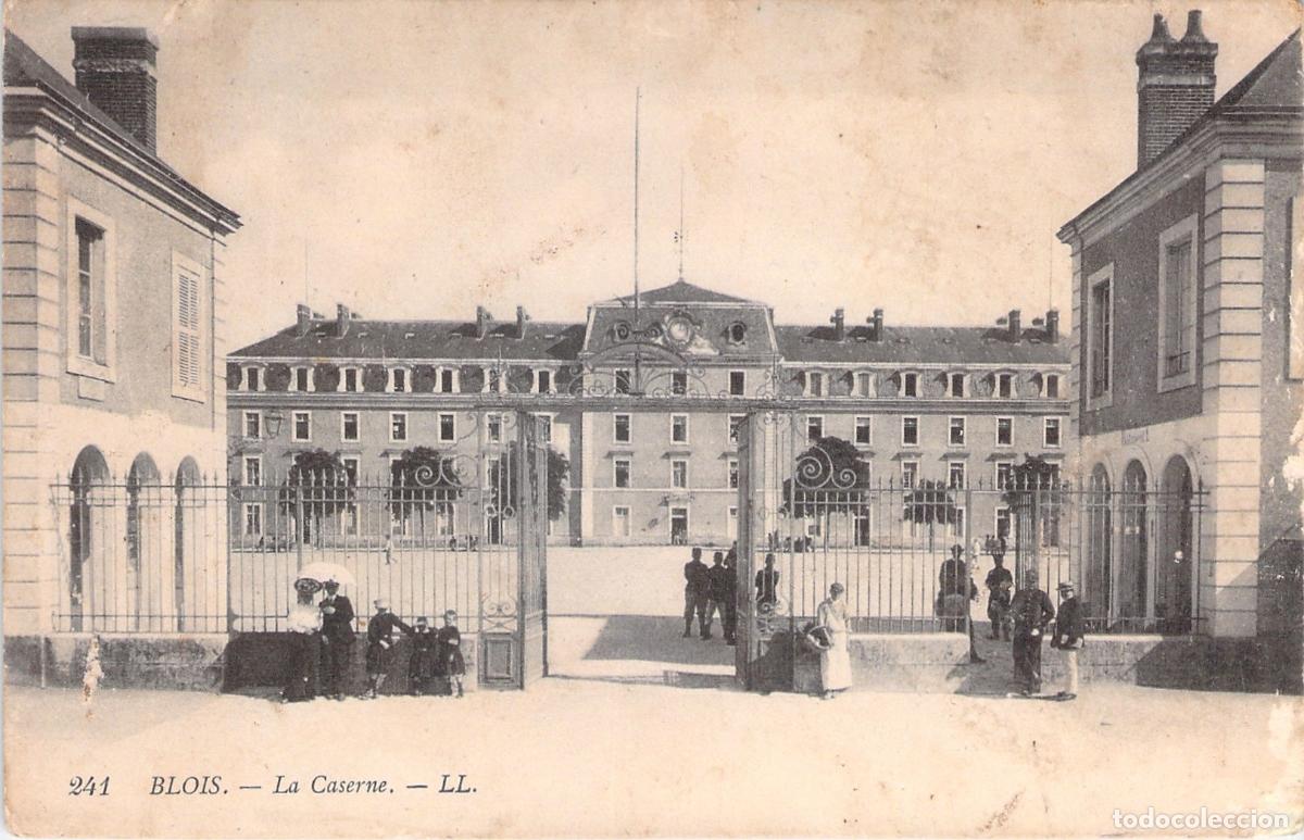 Postais: Postal de la Caserna de Blois, Francia