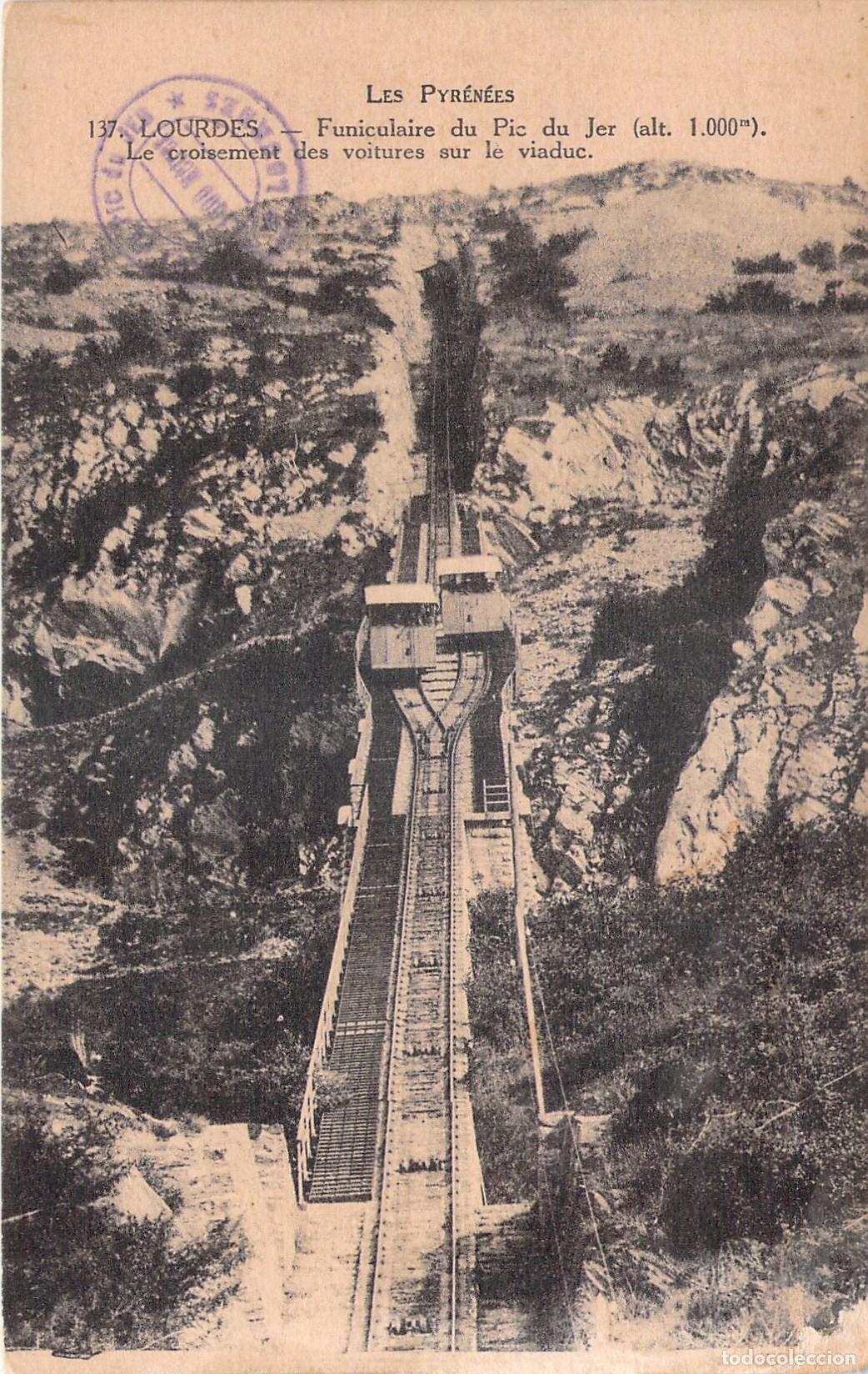 Cartoline: Postal de Lourdes Francia Funicular del Pic du Jer