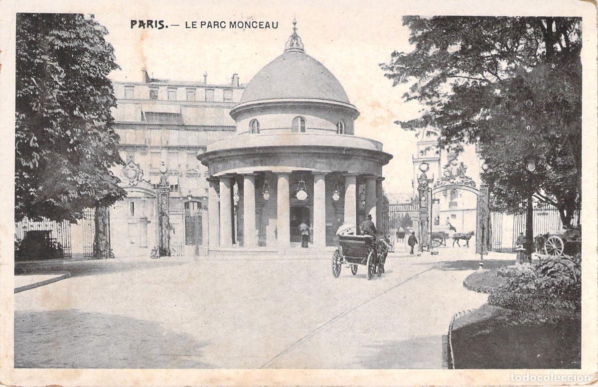 Postkarten: Postal de Par&iacute;s, vista del Parc Monceau