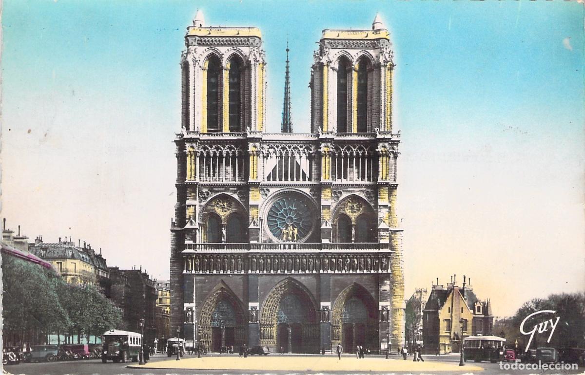 Postkarten: Postal de la Catedral de Notre-Dame en Par&iacute;s