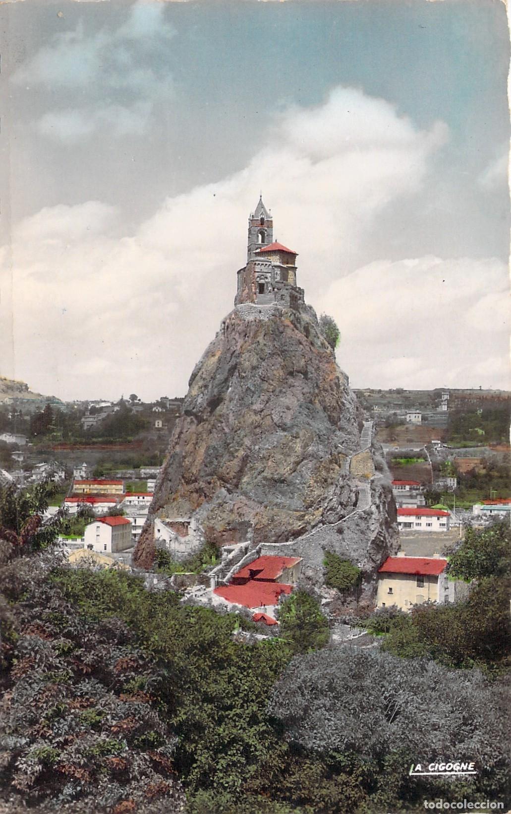 Postales: Postal de la Capilla Saint-Michel d'Aiguilhe en Le Puy, Francia