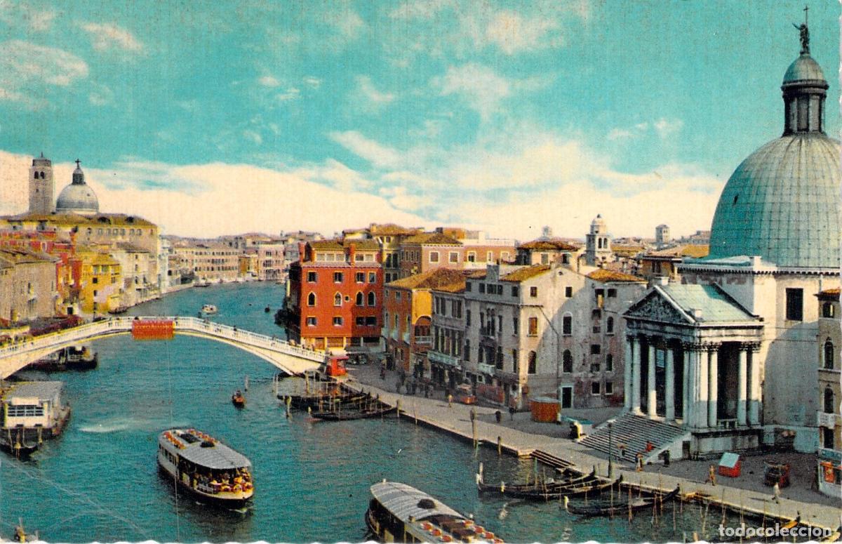 Postales: Postal de Venecia, Italia: Vista del Puente de los Scalzi