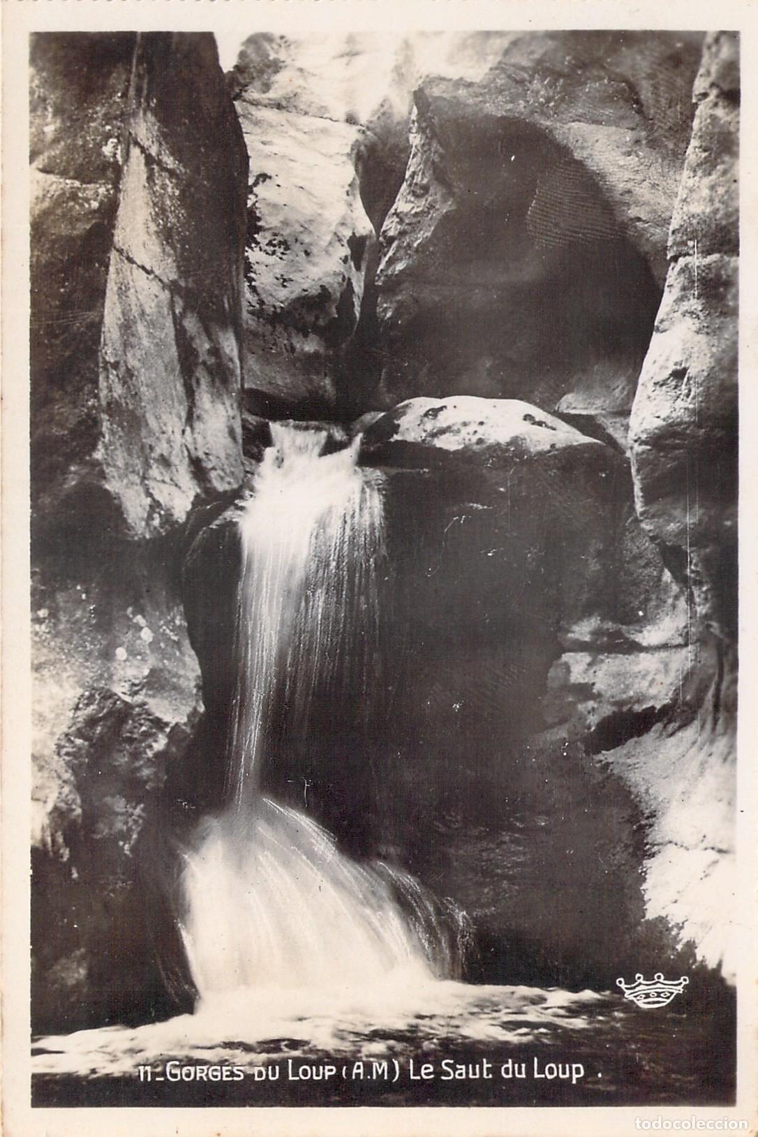 Postales: Postal de la cascada Le Saut du Loup en los Alpes Mar&iacute;timos, Francia