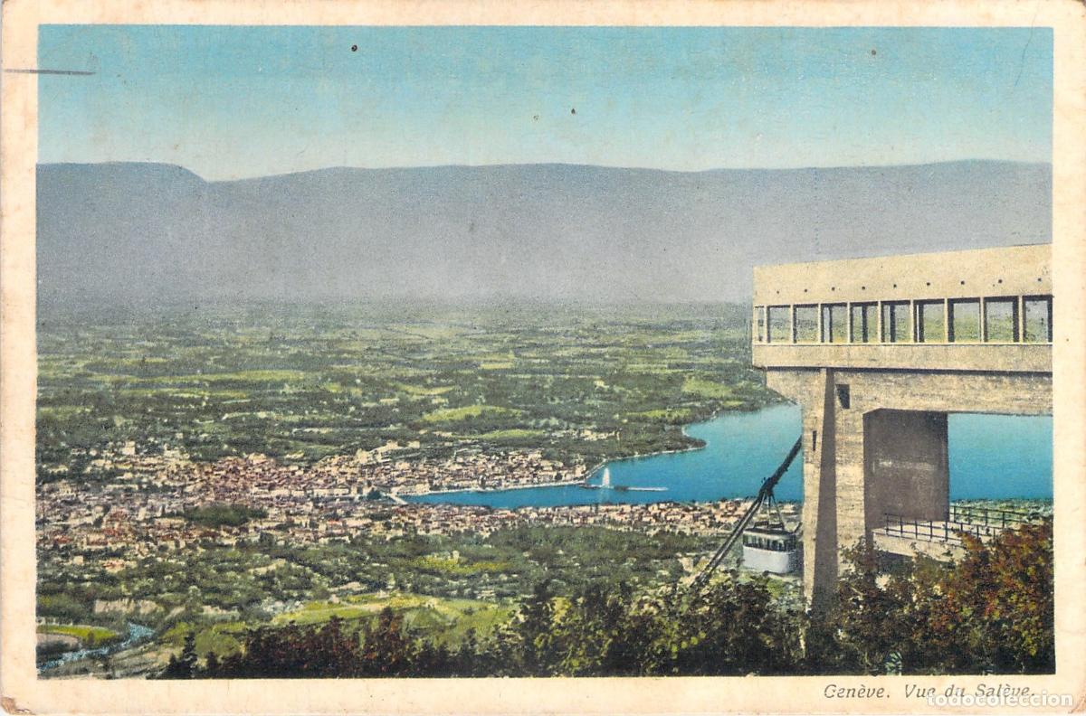 Postales: Postal de Ginebra desde el Sal&egrave;ve Suiza