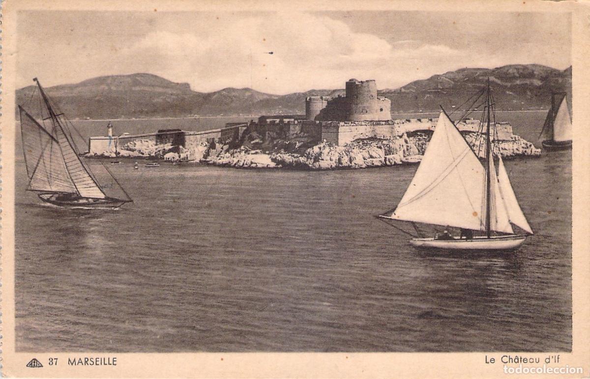 Postcards: Postal de Marsella con el Castillo de If y veleros