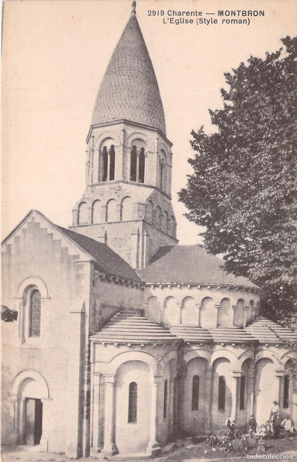 Cartoline: Postal de la Iglesia de Montbron en Charente, Francia