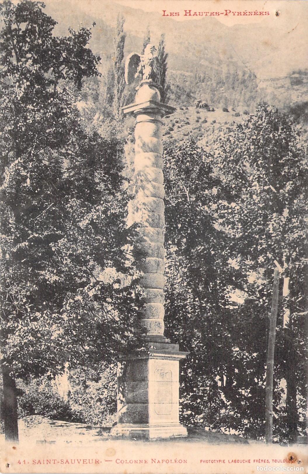 Postais: Postal de la Columna Napole&oacute;n en Saint-Sauveur, Hautes-Pyr&eacute;n&eacute;es