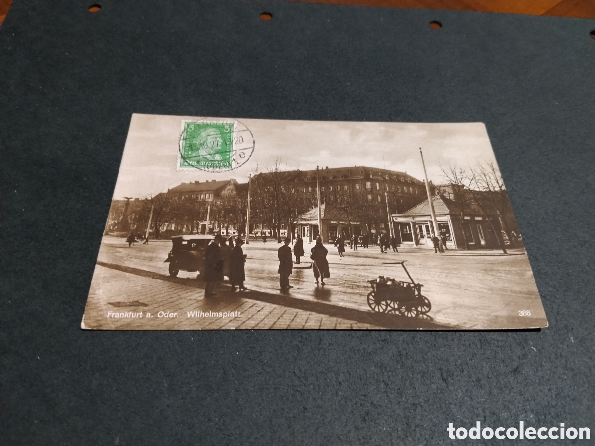 Postkarten: Postal antigua Frankfurt 1927 dirigida a Antonio Veloso, Orense