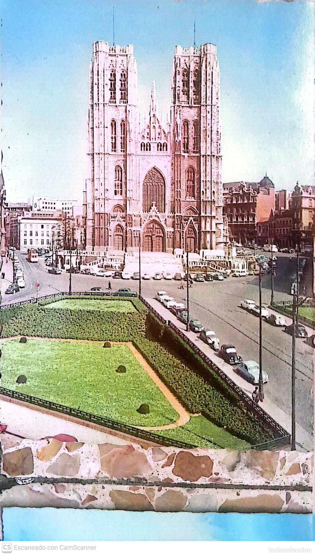 Postkarten: Bruselas. 6/152 La Concatedral de San Miguel y Santa G&uacute;dula, es el principal templo cat&oacute;lico de Brus