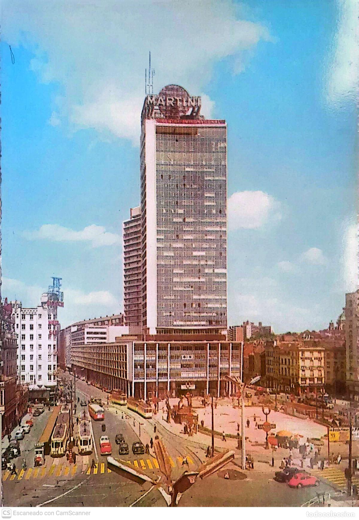 Cartoline: Bruselas. 6/87 Centro Internacional Rogier, conocido como el peque&ntilde;o Manhattan. Nueva. Color