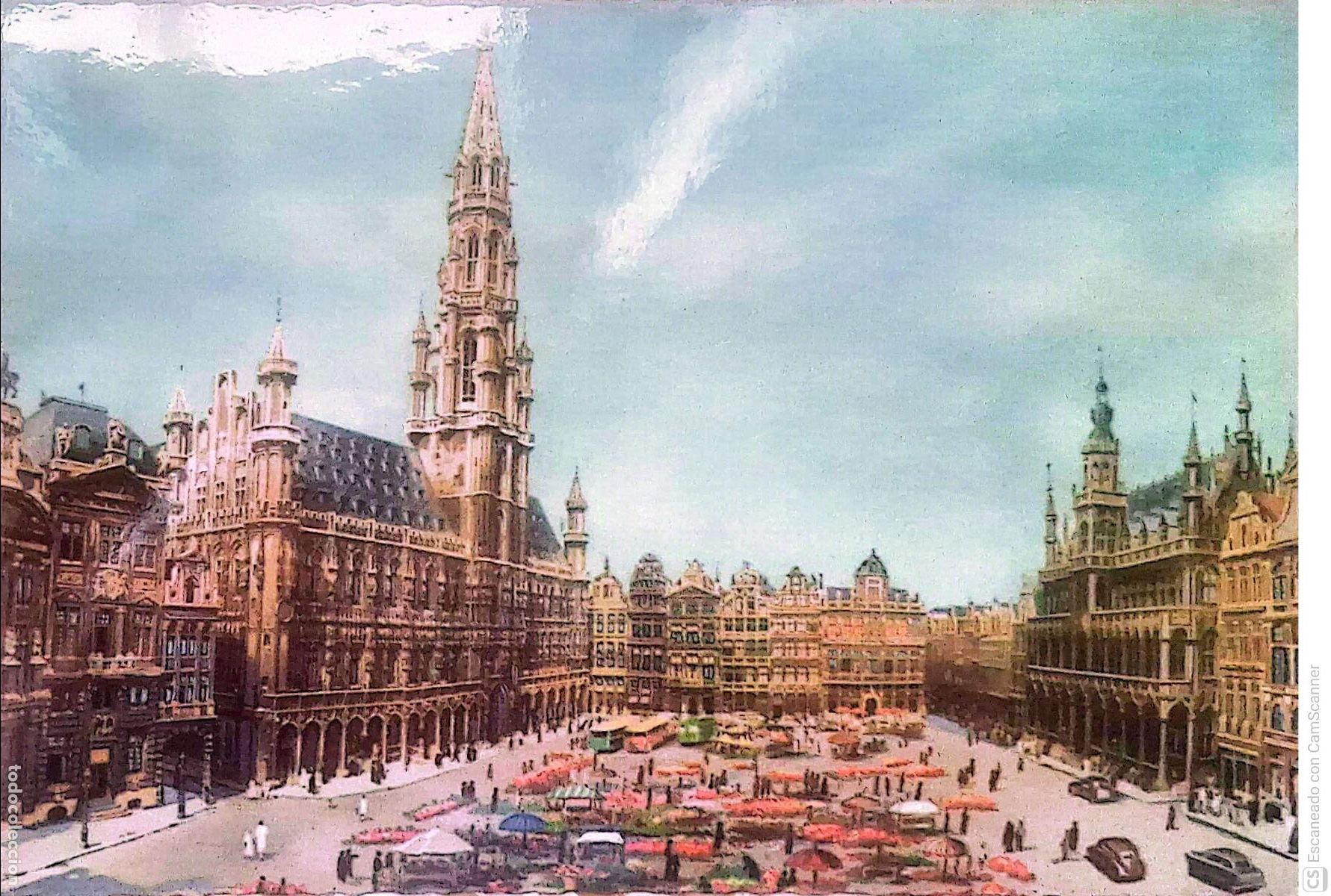 Cartoline: Bruselas. 13 Grand Plaza, Mercado de las Flores. Nueva. Color