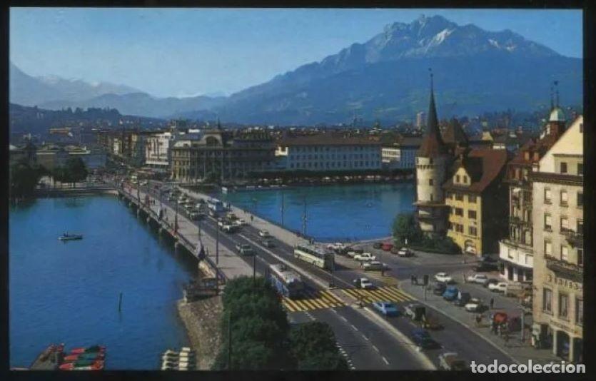Postais: Suiza. LU. Luzern. *Blick auf Seebr&uuml;cke...* Ed. Rowa Card n&ordm; 6000-19. Nueva.