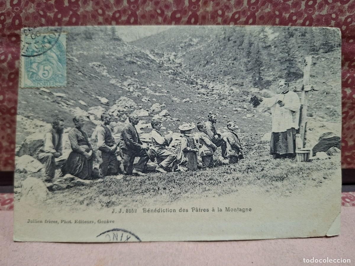 Postkarten: ANTIGUA POSTAL ALTA MONTA&Ntilde;A BENDICION MISA