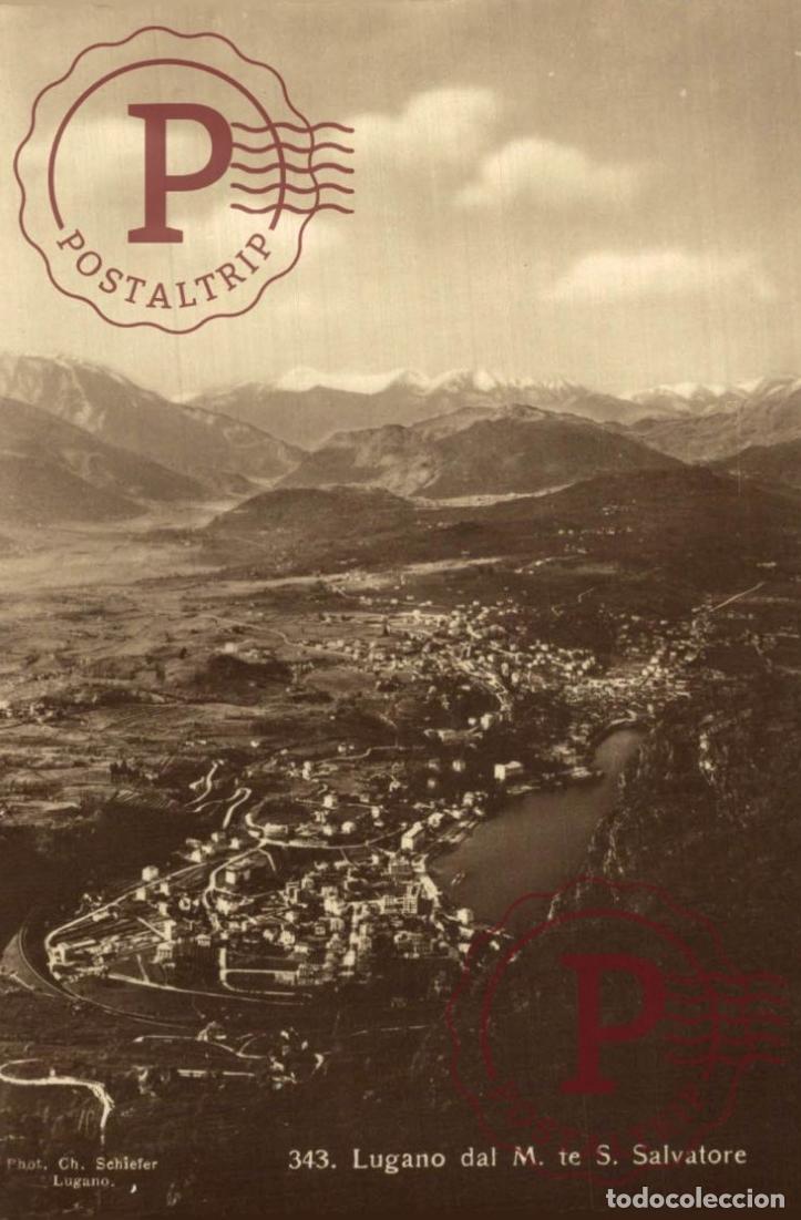 Postales: LUGANO. Lago Dal M. Te S. Salvatore. TESINO. SUIZA. SWISS. SWITZERLAND.