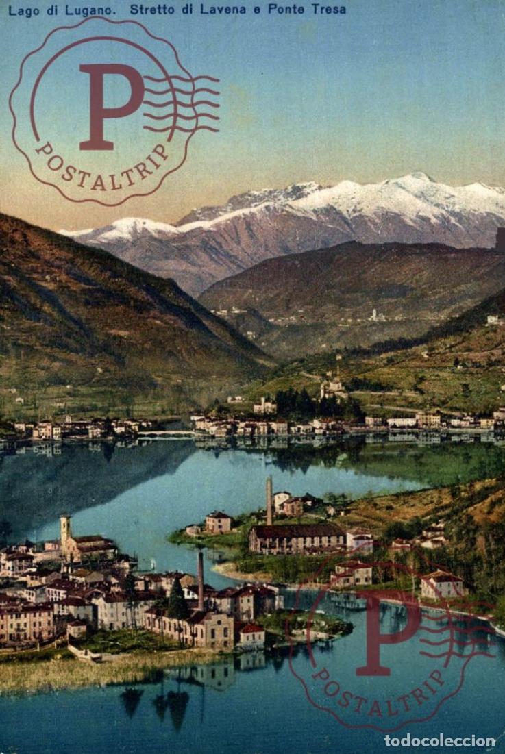 Postales: LUGANO. Lago Di Lugano. Stretto Di Lavena E Ponte Tresa. TESINO. SUIZA. SWISS. SWITZERLAND.