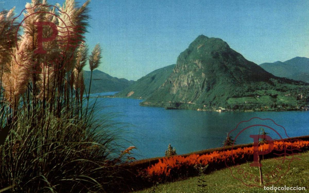 Postais: LUGANO. Motivo col S. Salvatore. TESINO. SUIZA. SWISS. SWITZERLAND.