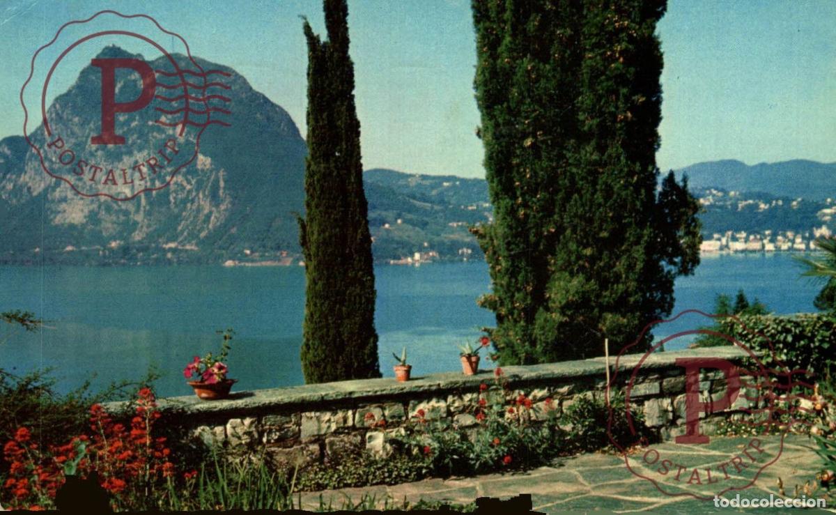 Postais: LUGANO. Monte Salvatore, Veduta da Castagnola. TESINO. SUIZA. SWISS. SWITZERLAND.