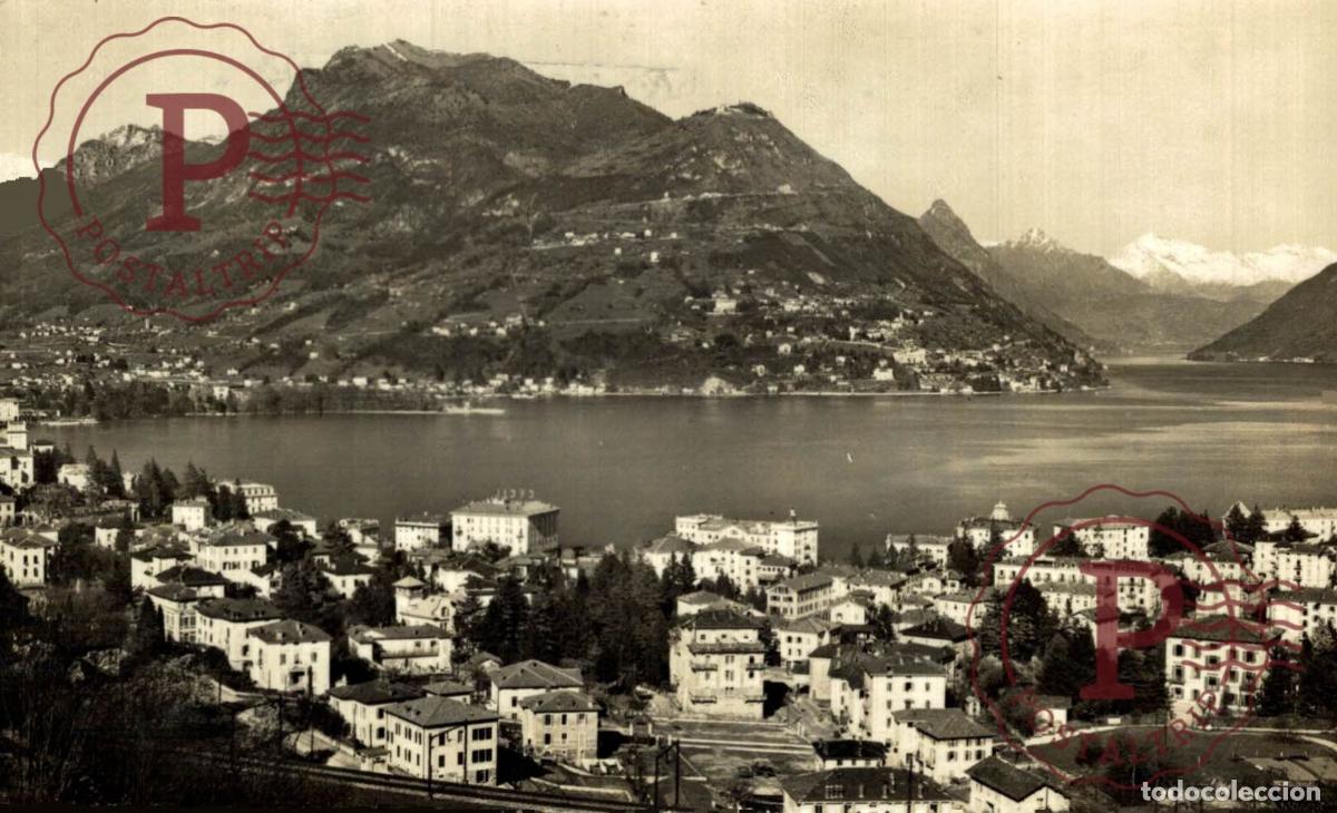 Postais: LUGANO. Paradiso e Monte Br&egrave;. TESINO. SUIZA. SWISS. SWITZERLAND.