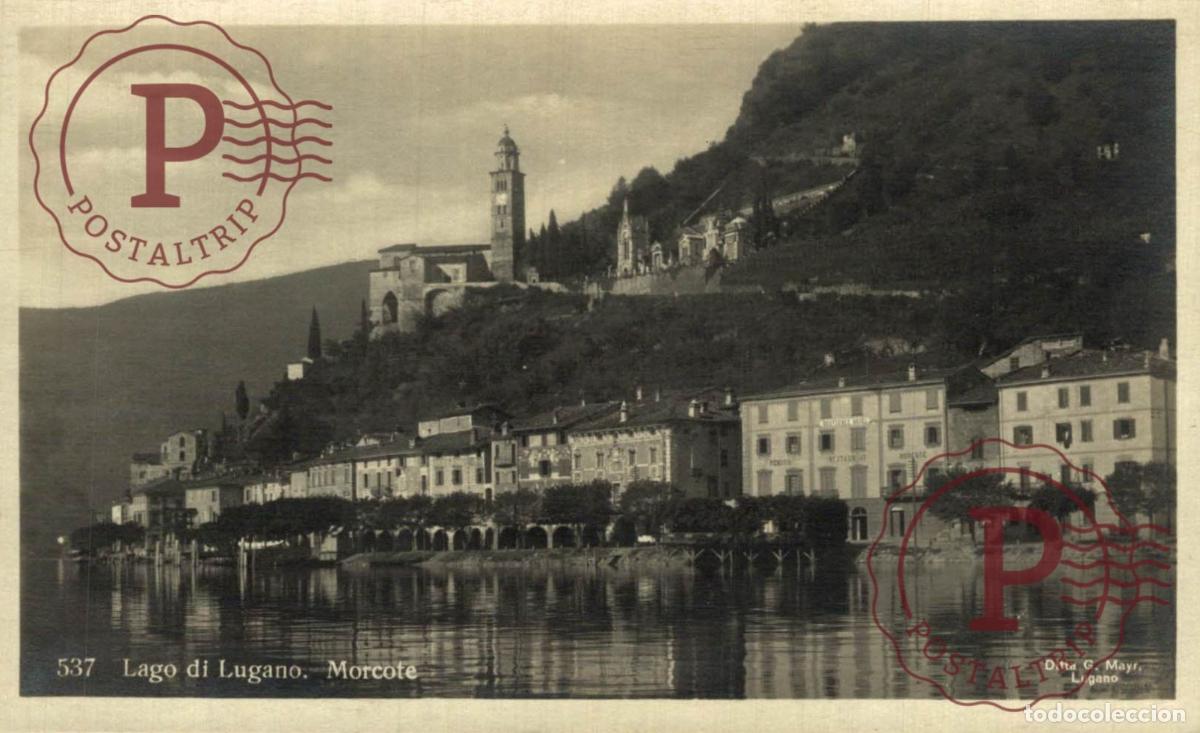Postcards: LUGANO. Lago Di Lugano, Morcote. TESINO. SUIZA. SWISS. SWITZERLAND.