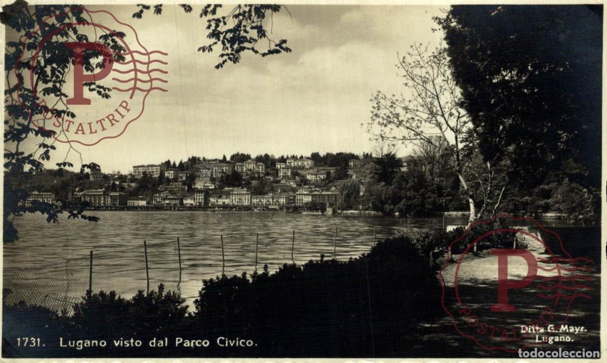 Cartoline: LUGANO. Lugano visto dal Parco Civico. TESINO. SUIZA. SWISS. SWITZERLAND.