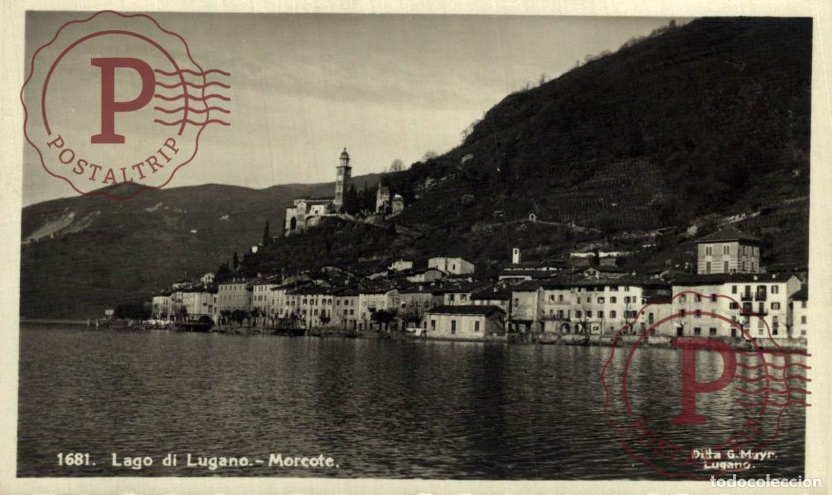 Cartoline: LUGANO. Lago di Lugano - Morcote. TESINO. SUIZA. SWISS. SWITZERLAND.