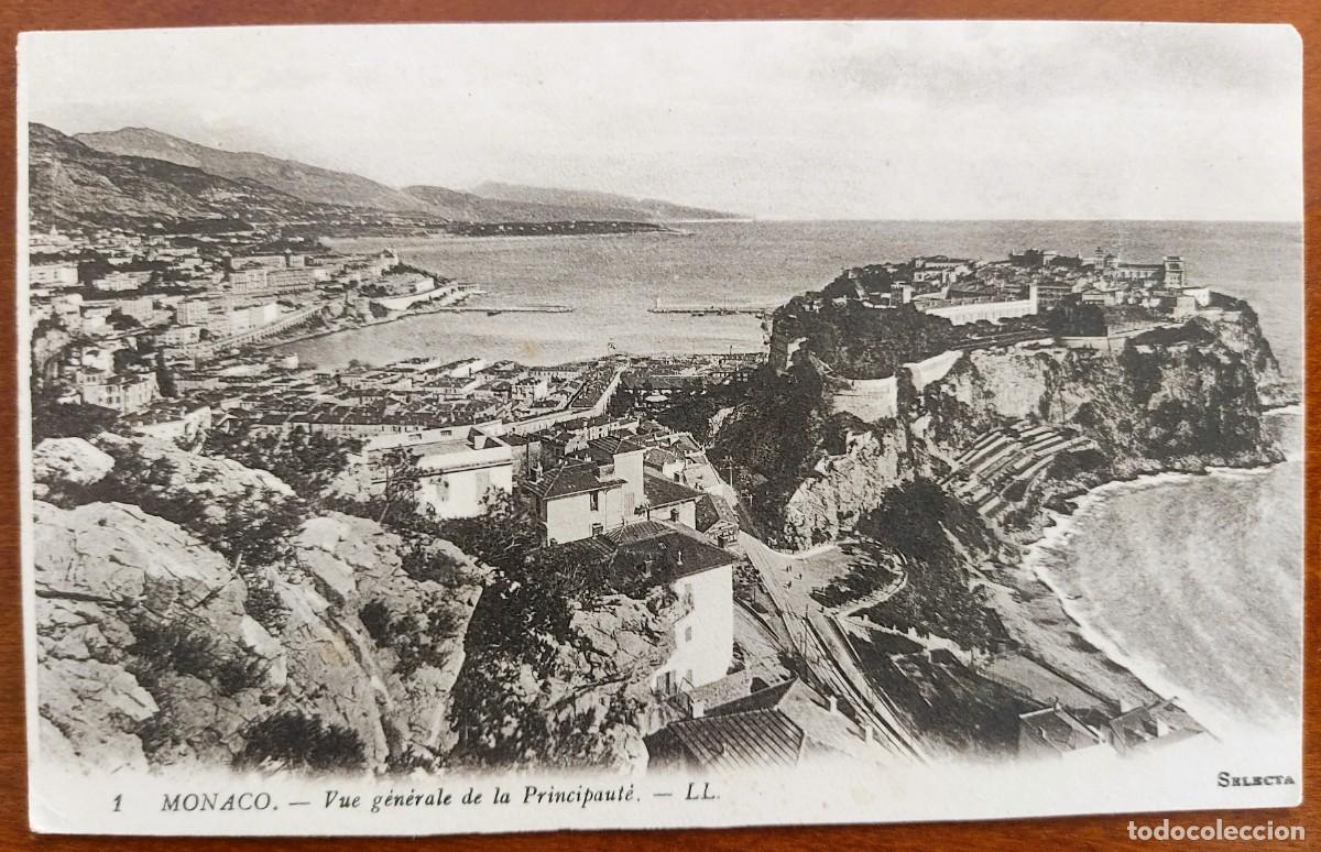 Postkarten: 1. M&Oacute;NACO. VUE G&Eacute;N&Eacute;RALE DE LA PRINCIPAUT&Eacute; - CIRCULADA DE M&Oacute;NACO A ONTENIENTE (VALENCIA)