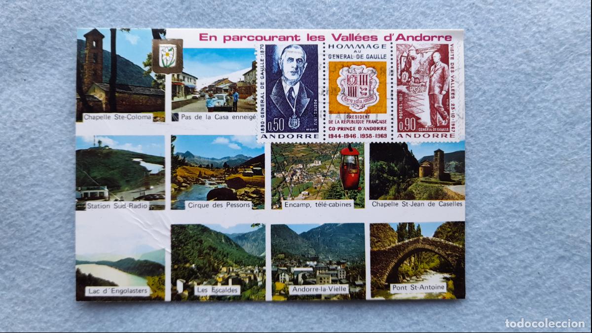 Cartes Postales: Andorra. 10 Vistas. Escrita en 1979.