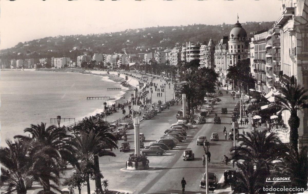 Postales: Postal de Niza, Promenade des Anglais, Francia
