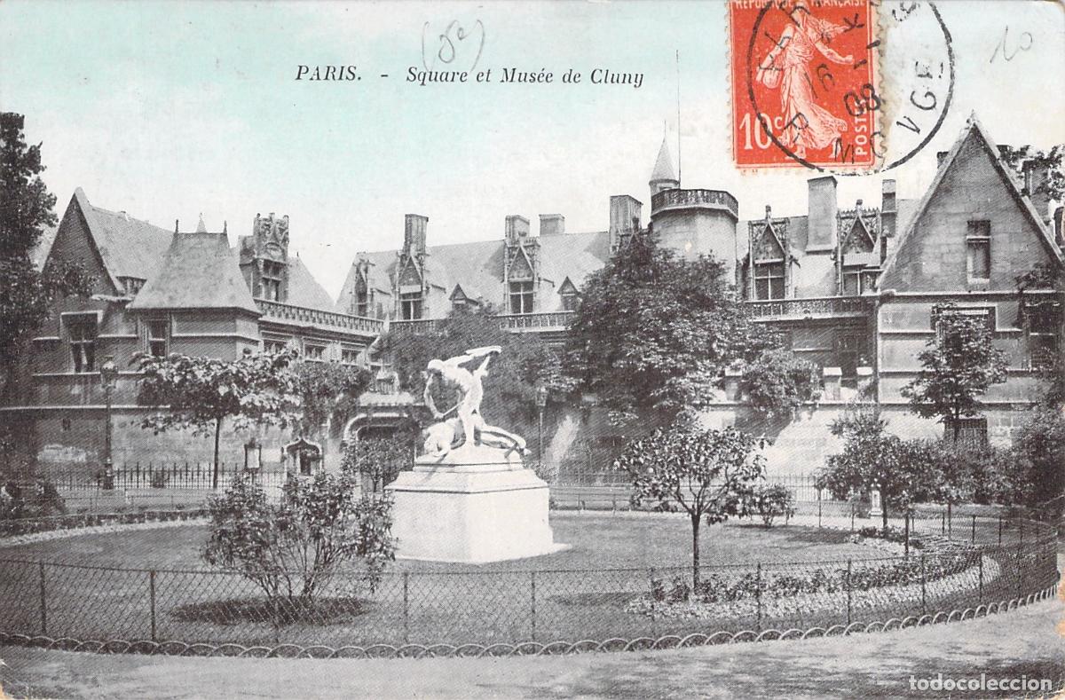 Cartoline: Postal de Par&iacute;s, Square y Museo de Cluny