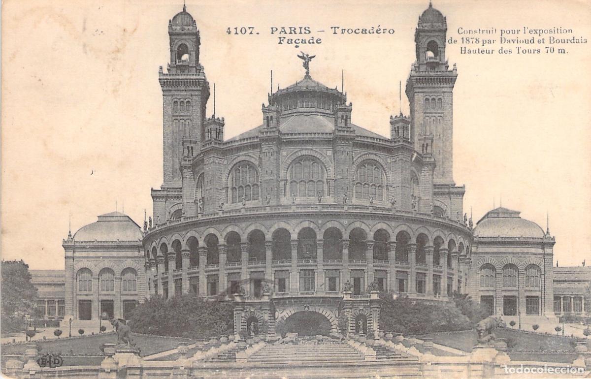 Postales: Postal de Par&iacute;s Fachada del Palacio de Trocadero