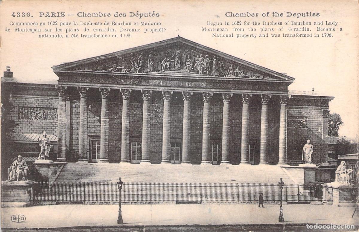Postcards: Postal de la C&aacute;mara de los Diputados de Par&iacute;s