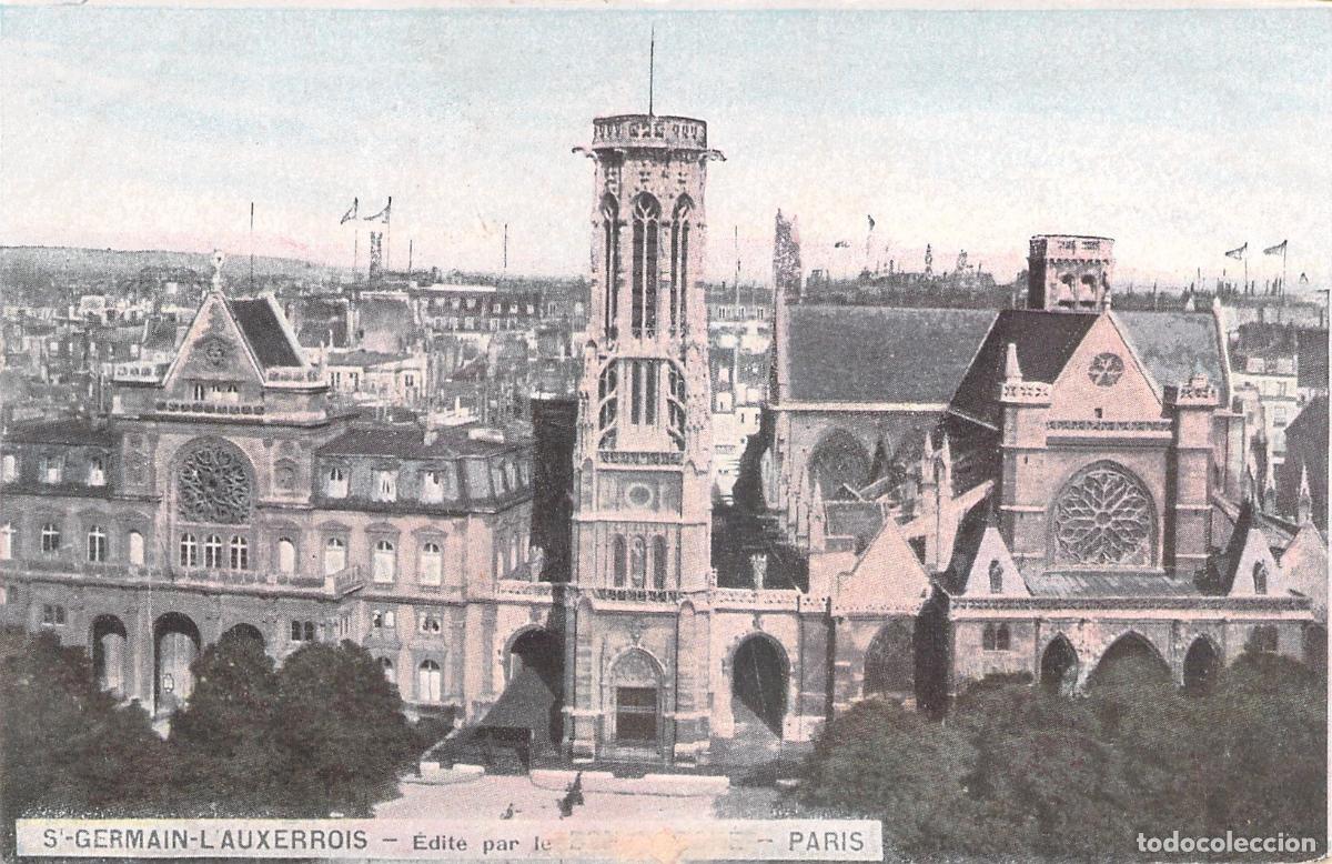 Postales: Postal de la iglesia Saint-Germain-l'Auxerrois en Par&iacute;s
