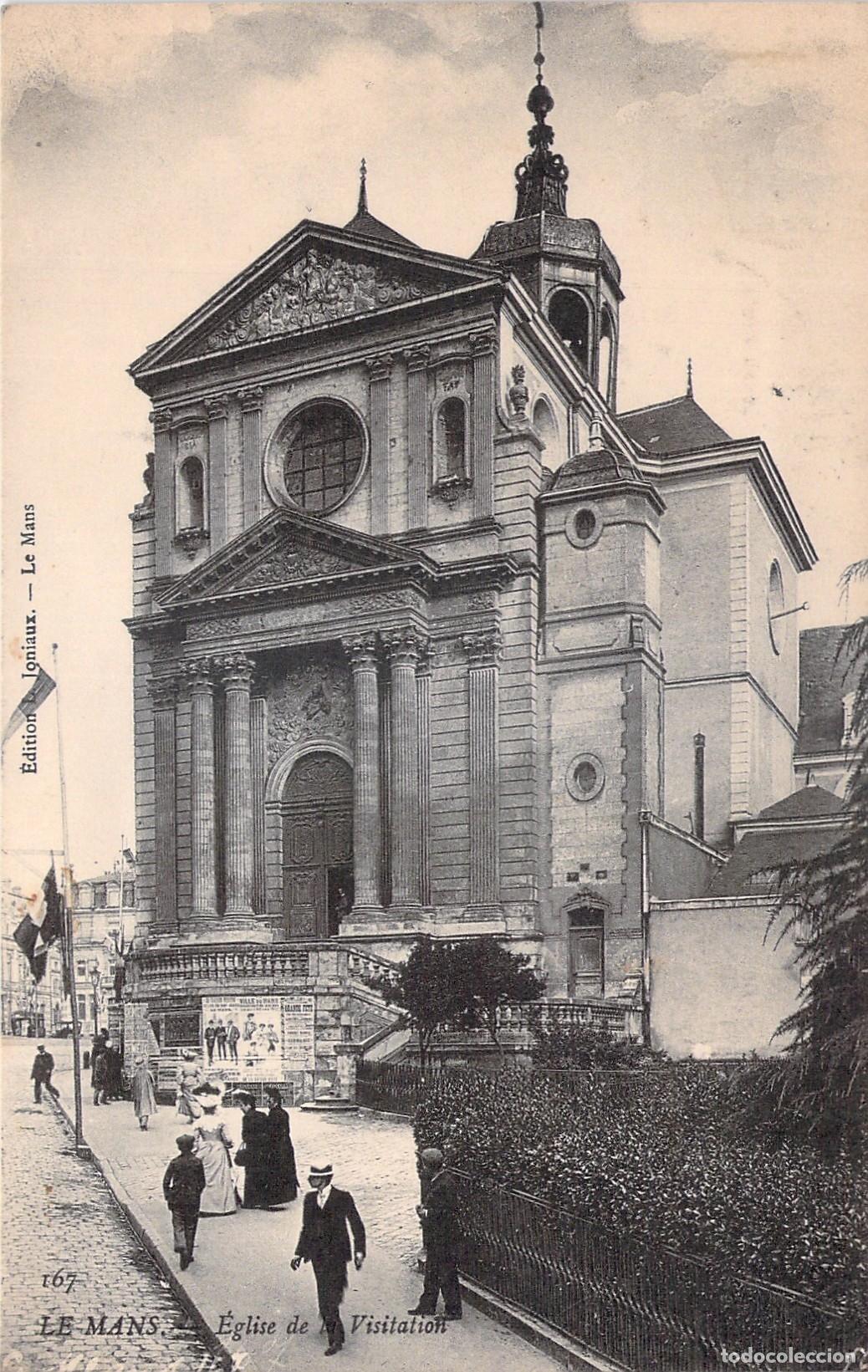 Postales: Postal de la Iglesia de la Visitaci&oacute;n en Le Mans, Francia