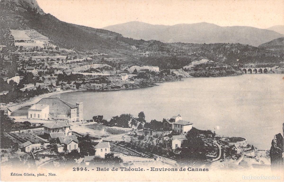 Postkarten: Postal de la Bah&iacute;a de Th&eacute;oule, alrededores de Cannes, Francia